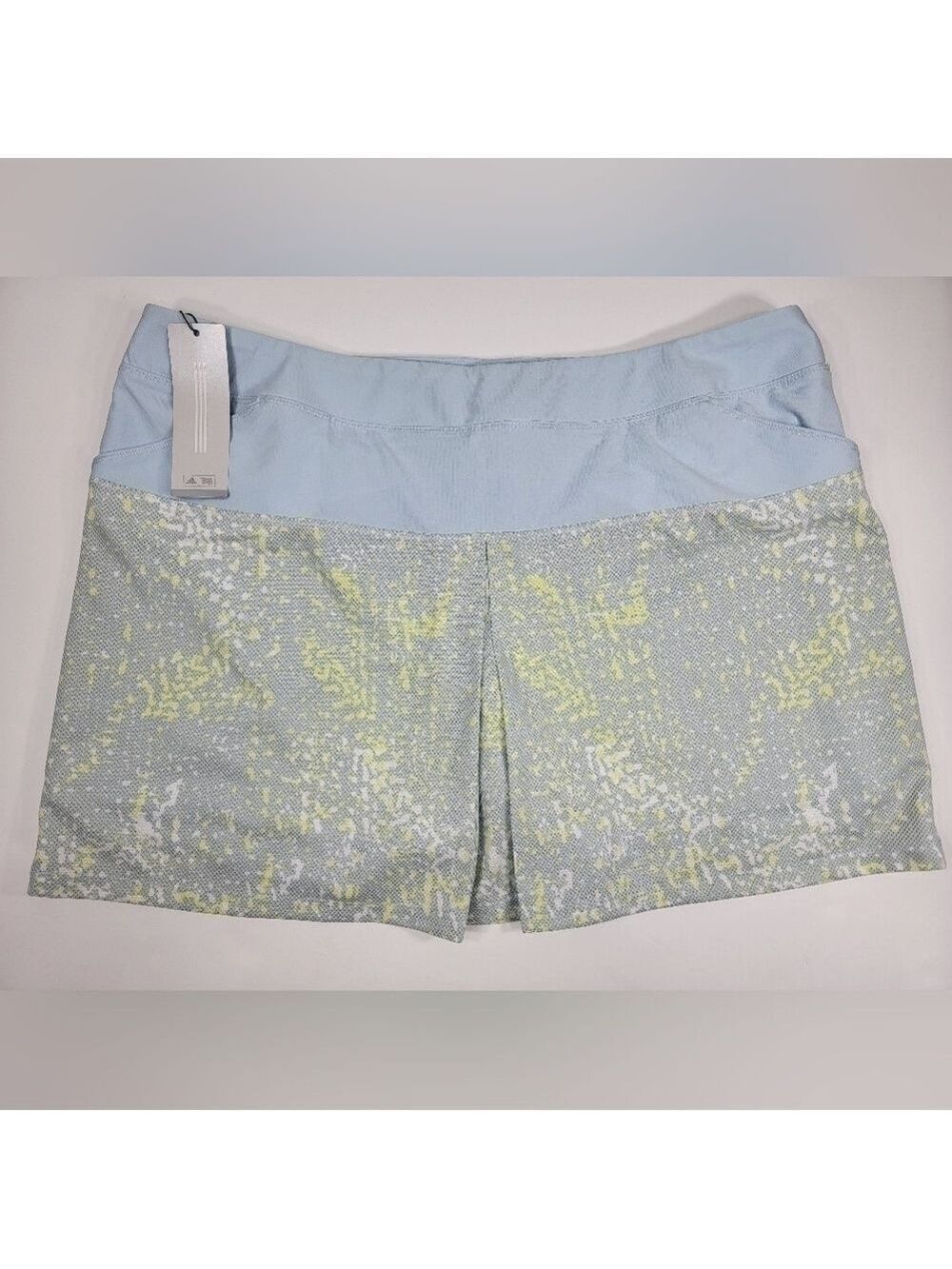 NWT Adidas Women's Size XL Pull On Tennis Skirt Skort Blue Green NEW $75 Stretch